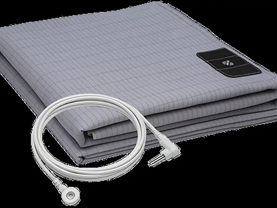 Official white Velin Grounding Bed Sheet set with grounding cord